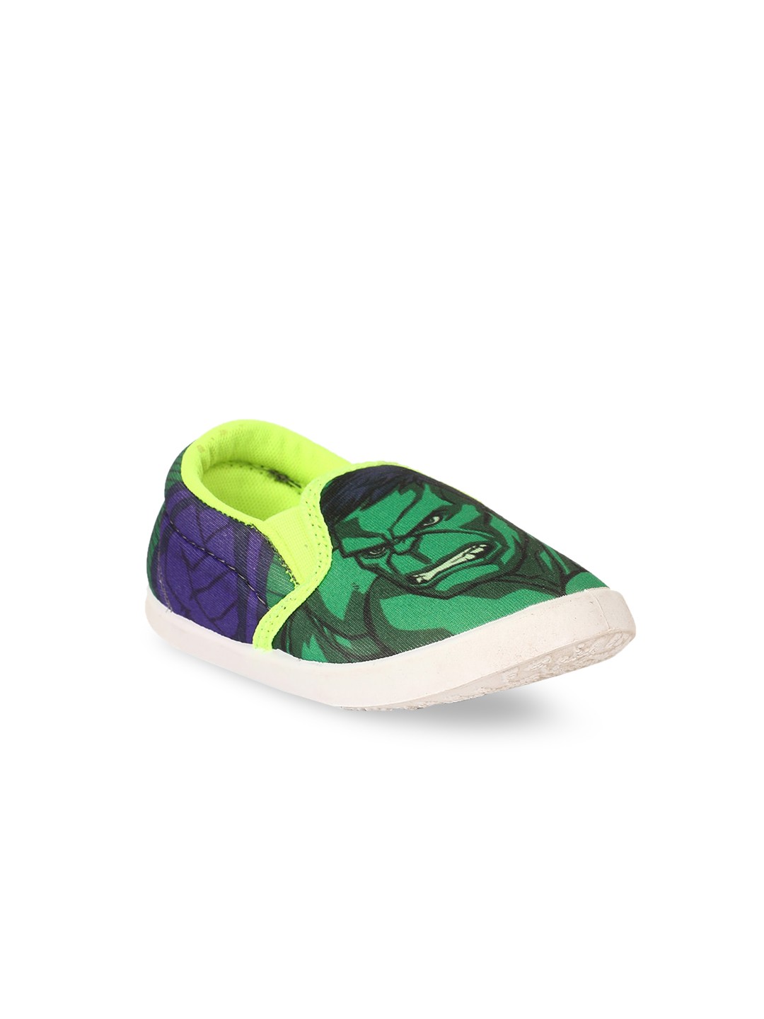 

Disney Boys Green & Purple Printed Loafers