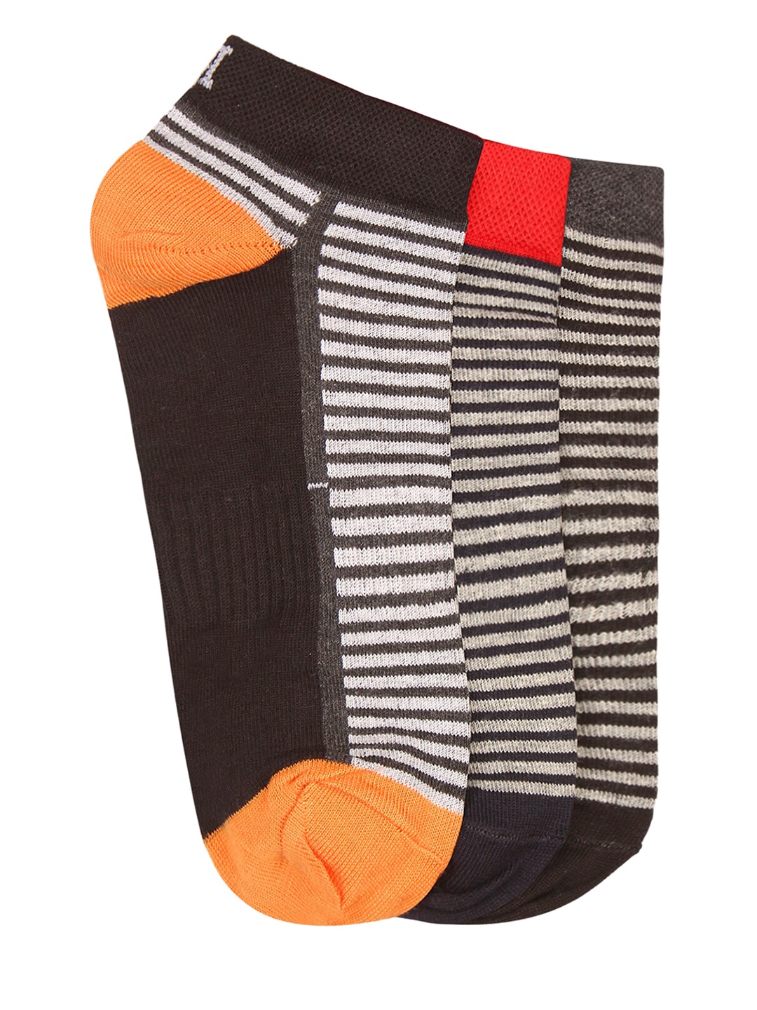 

ROMEO ROSSI Men Pack Of 3 Assorted Ankle-Length Socks