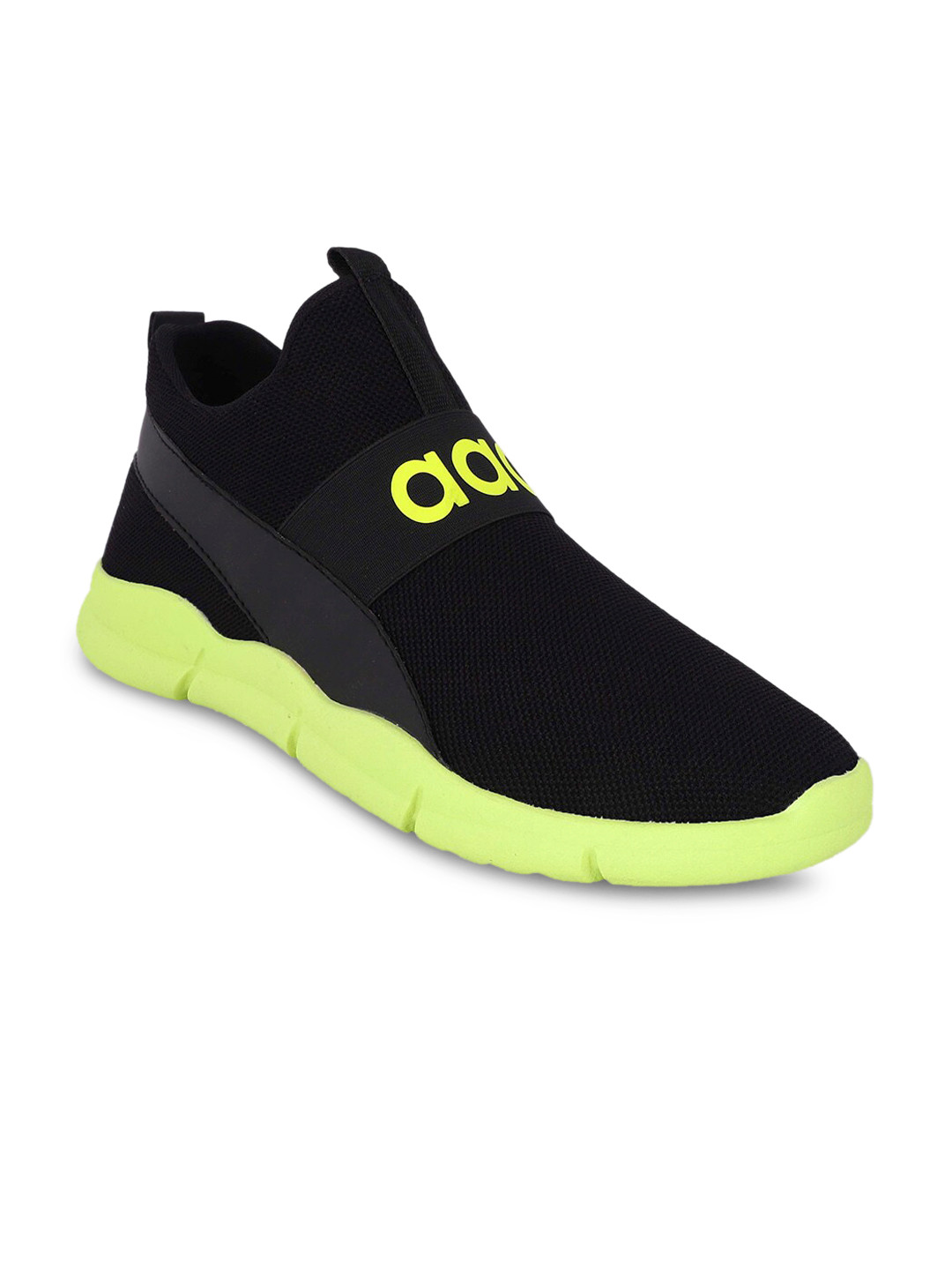 

aadi Men Black Mesh Running Shoes
