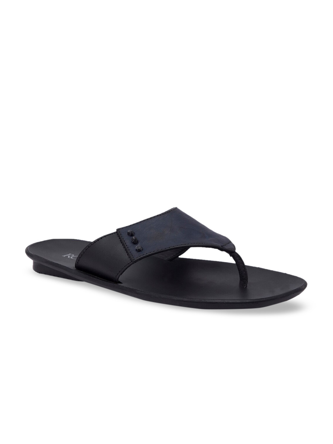 

Regal Men Black Leather Comfort Sandals