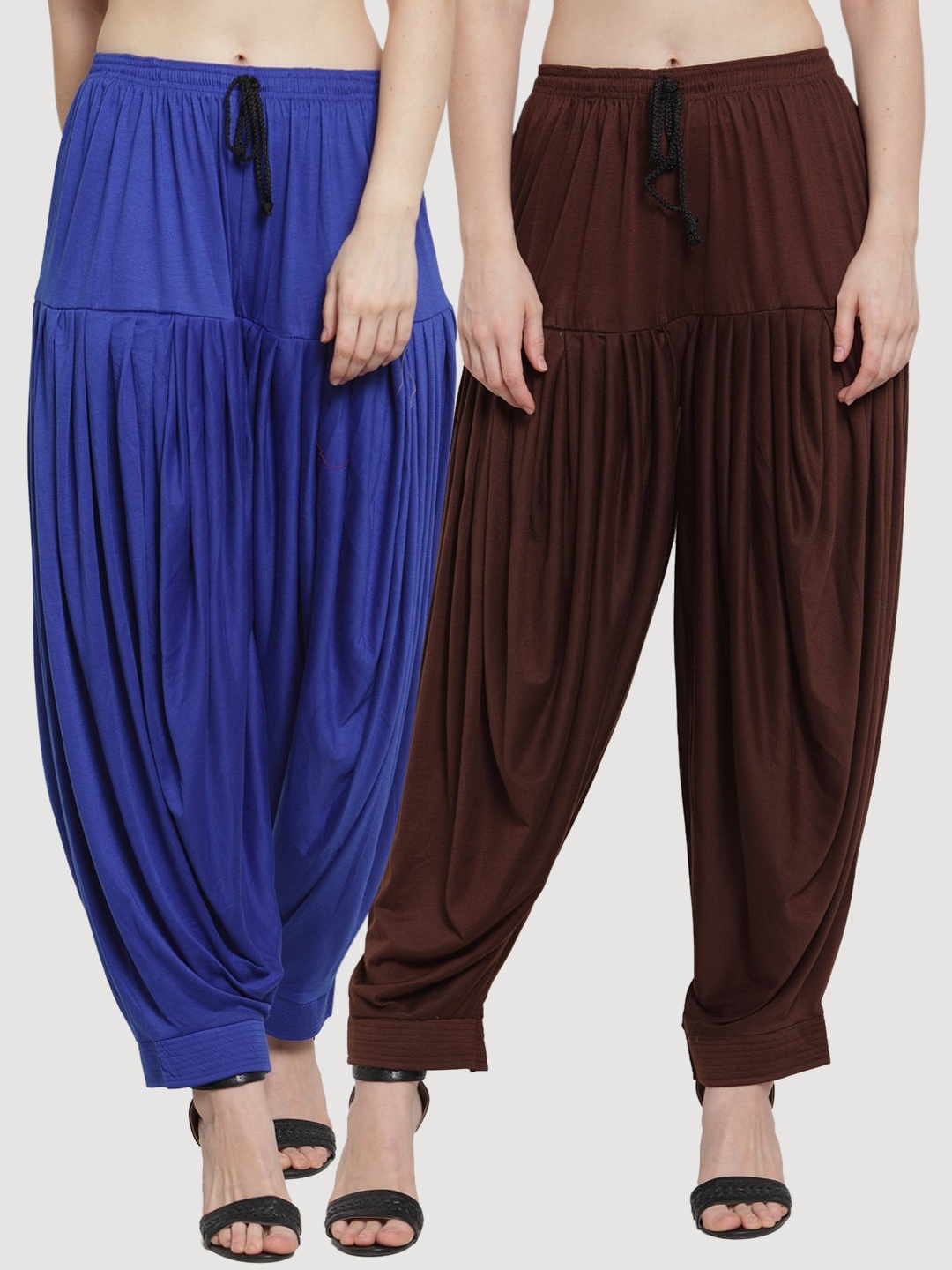 

GRACIT Women Pack Of 2 Solid Patialas, Blue