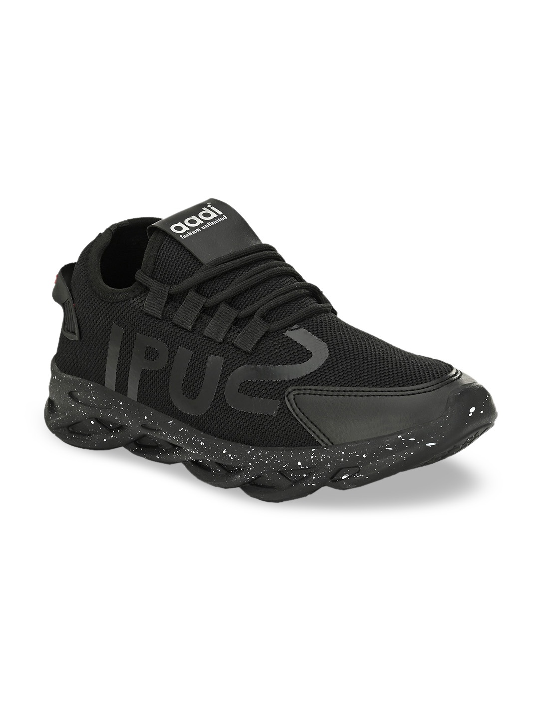 

aadi Men Black Mesh Running Shoes
