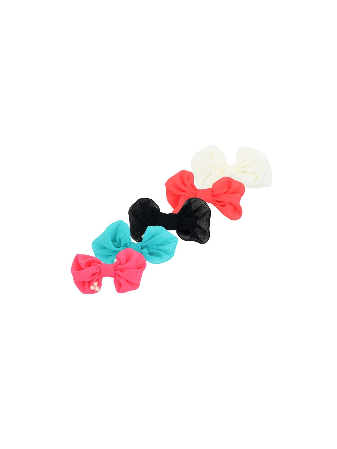 

FUNKRAFTS Girls Set of 5 Multicoloured Embellished Alligator Hair Clip, Multi
