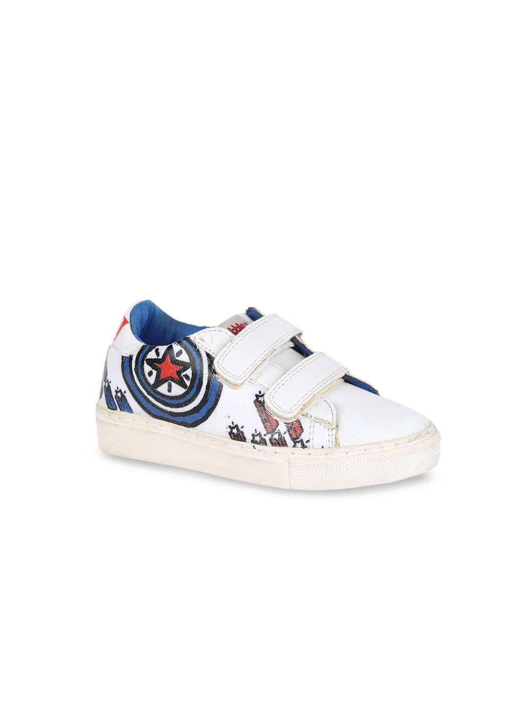 

Disney Boys White Printed Sneakers