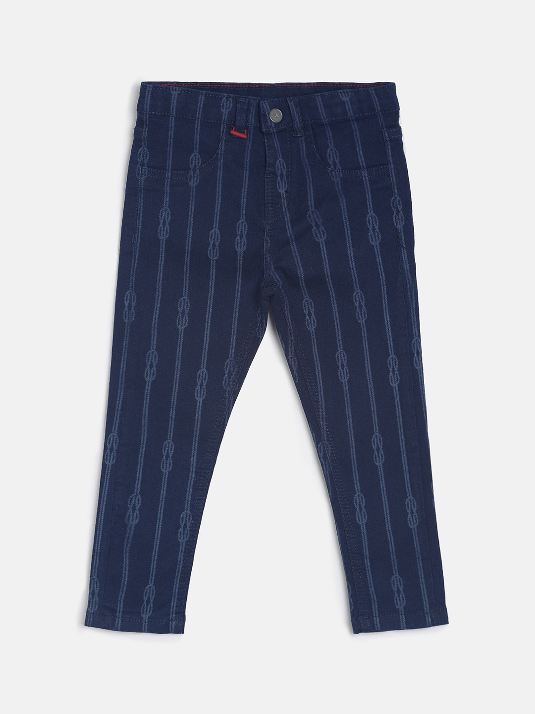 

TALES & STORIES Boys Blue Slim Fit Mid-Rise Clean Look Jeans
