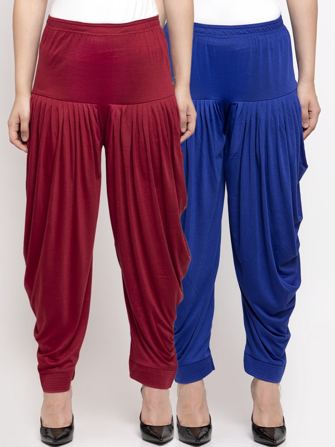 

GRACIT Women Pack Of 2 Solid Salwars, Blue