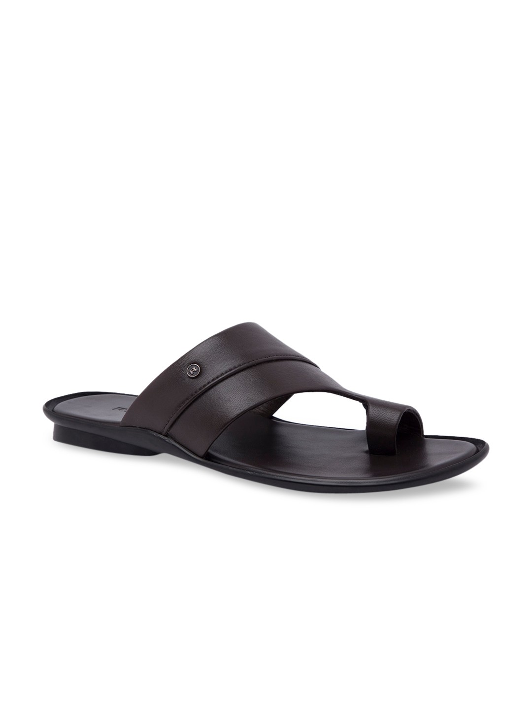

Regal Men Coffee Brown Solid Comfort Sandals