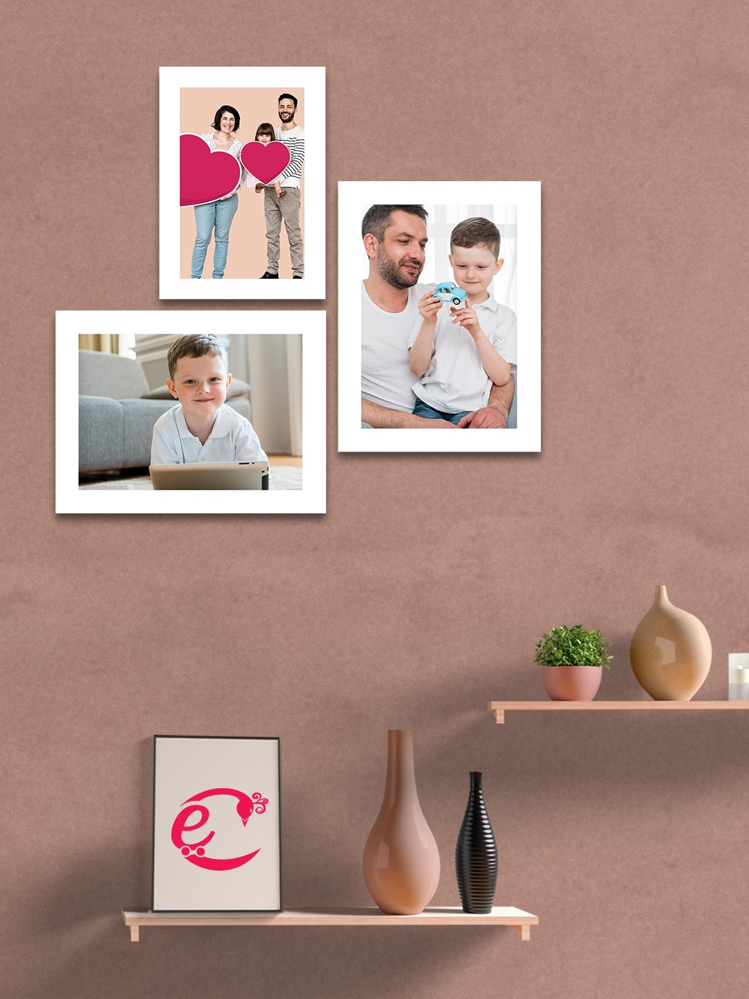 

eCraftIndia Set of 3 Memory Wall Collage Photo Frames, White