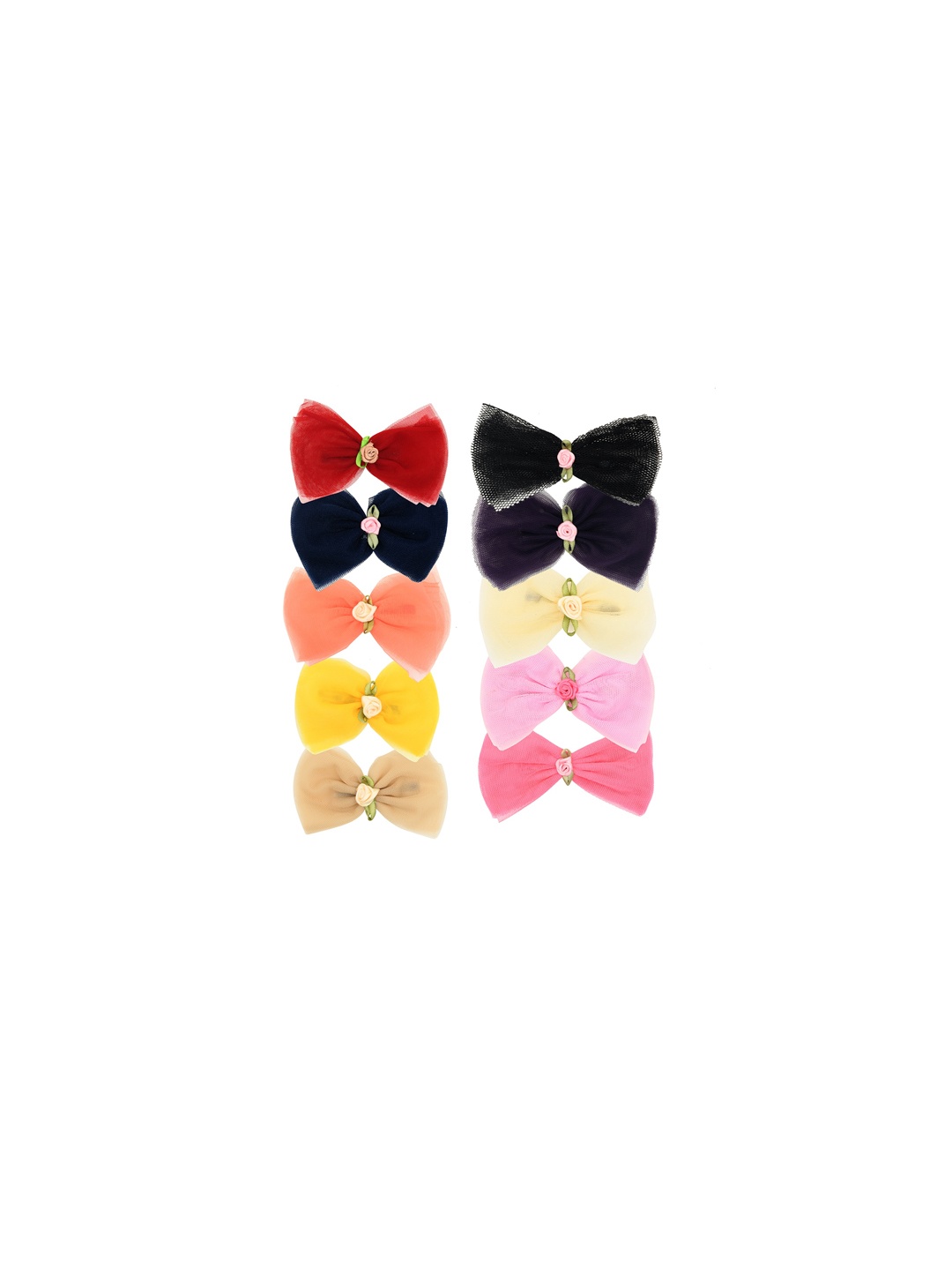 

FUNKRAFTS Girls Multicoloured Set of 5 Embellished Alligator Hair Clips, Multi