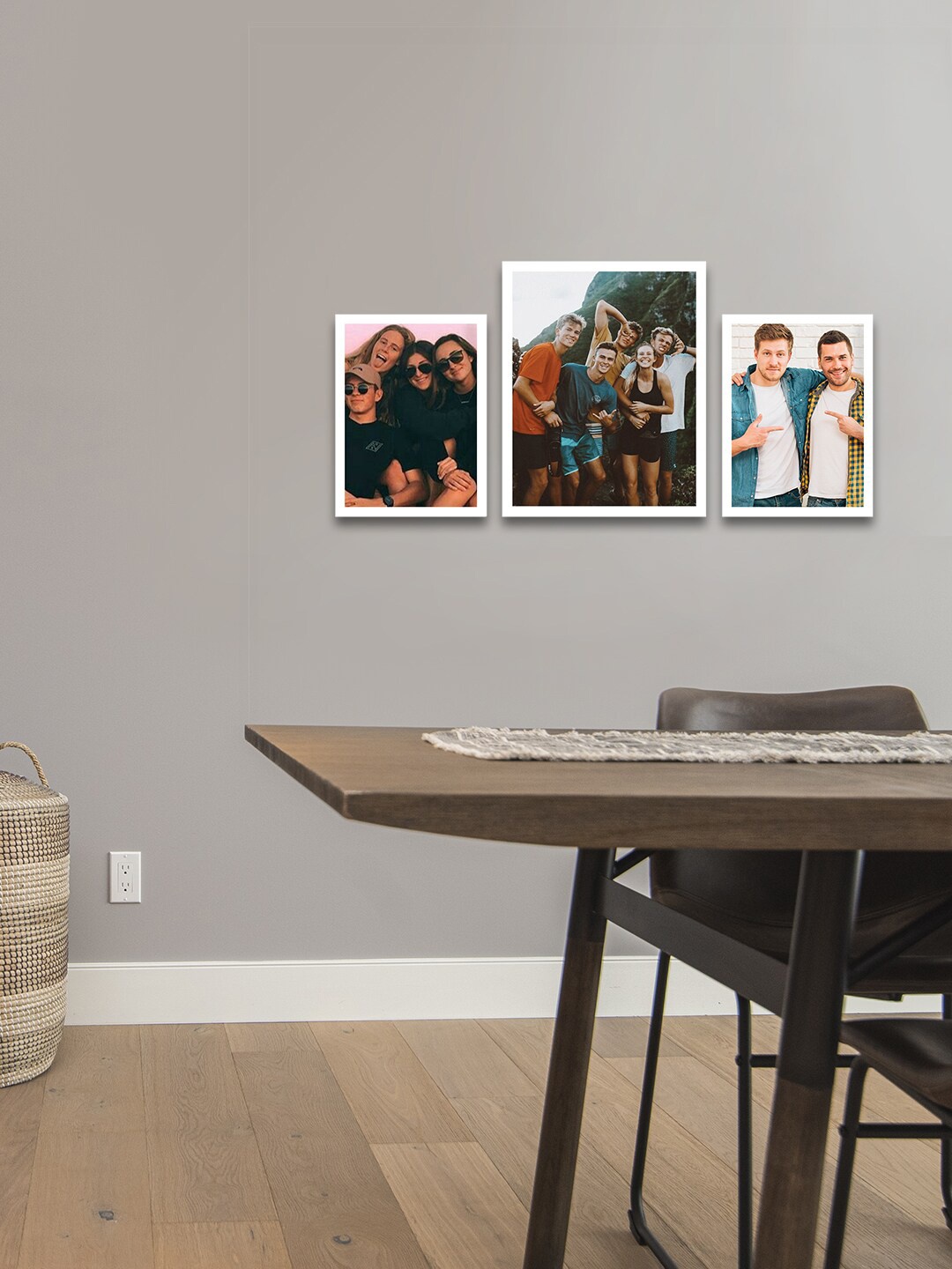 

eCraftIndia Set of 3 White Solid Memory Wall Collage Photo Frames
