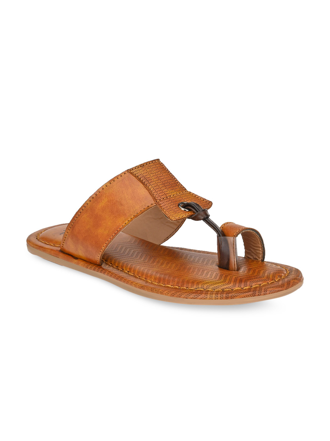 

Prolific Men Tan Brown Solid Comfort Sandals