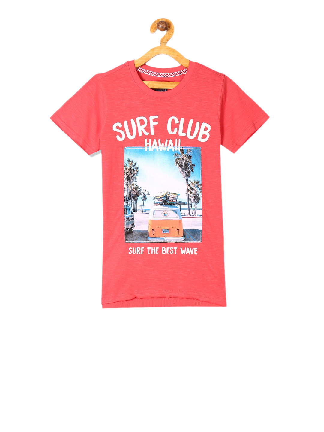 

Cherokee Boys Coral Printed Round Neck T-shirt