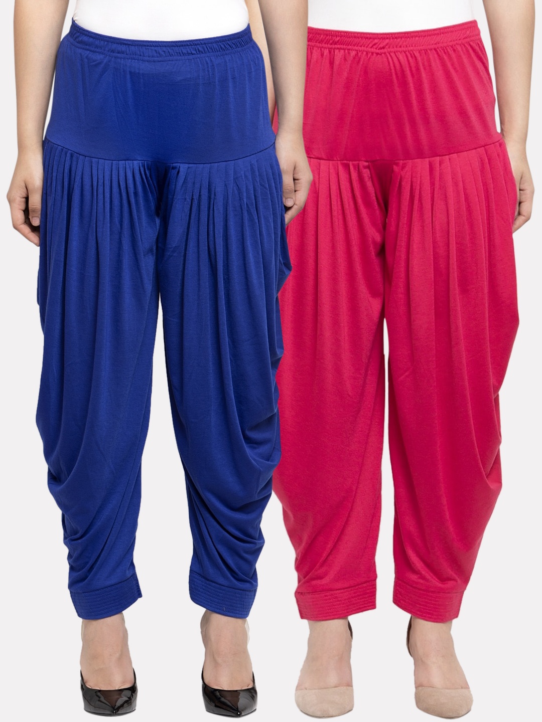 

GRACIT Women Pack Of 2 Solid Salwars, Blue