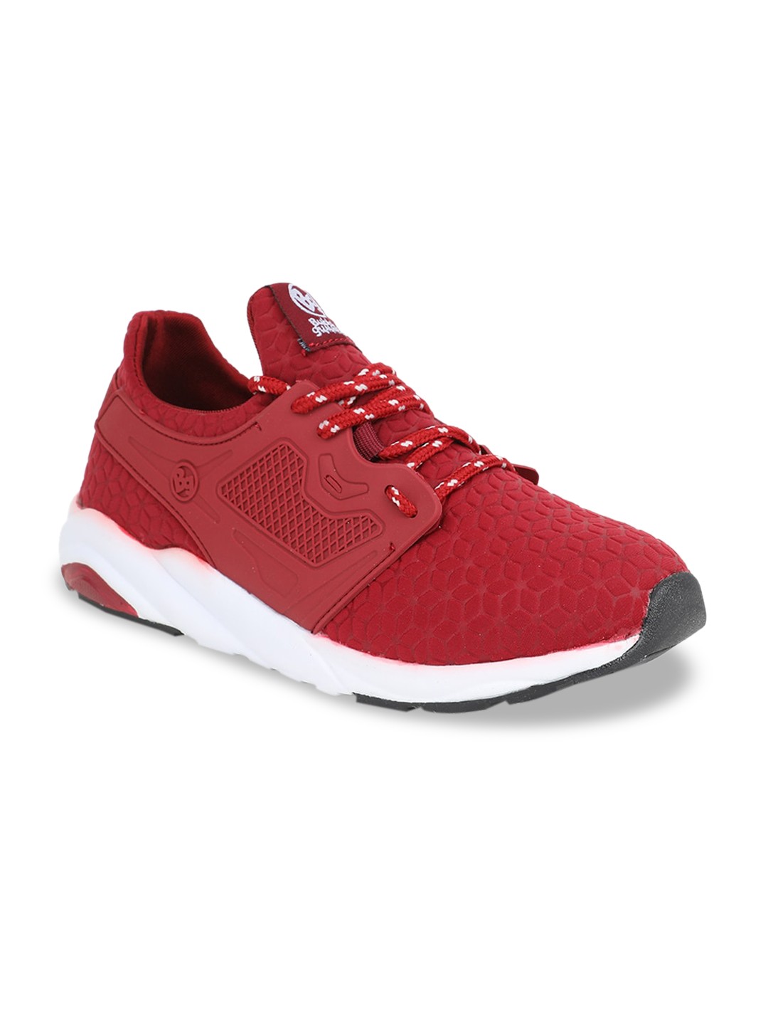 

Bubblegummers Girls Red Textured PU Mid-Top Sneakers