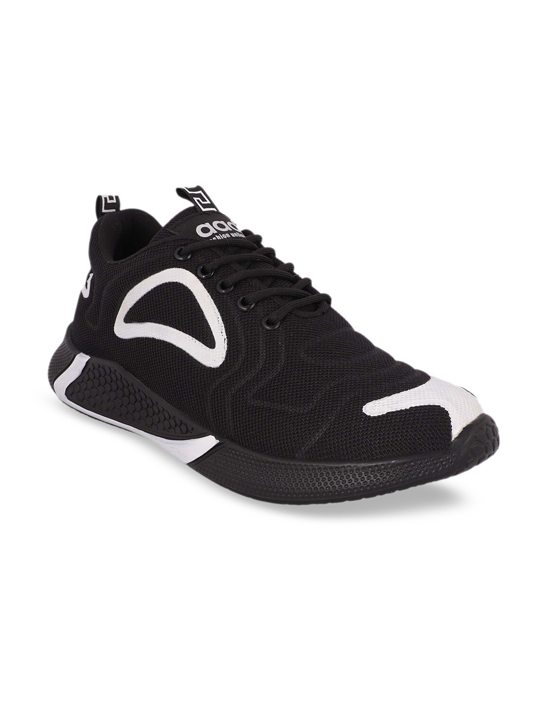 

aadi Men Black Mesh Running Shoes