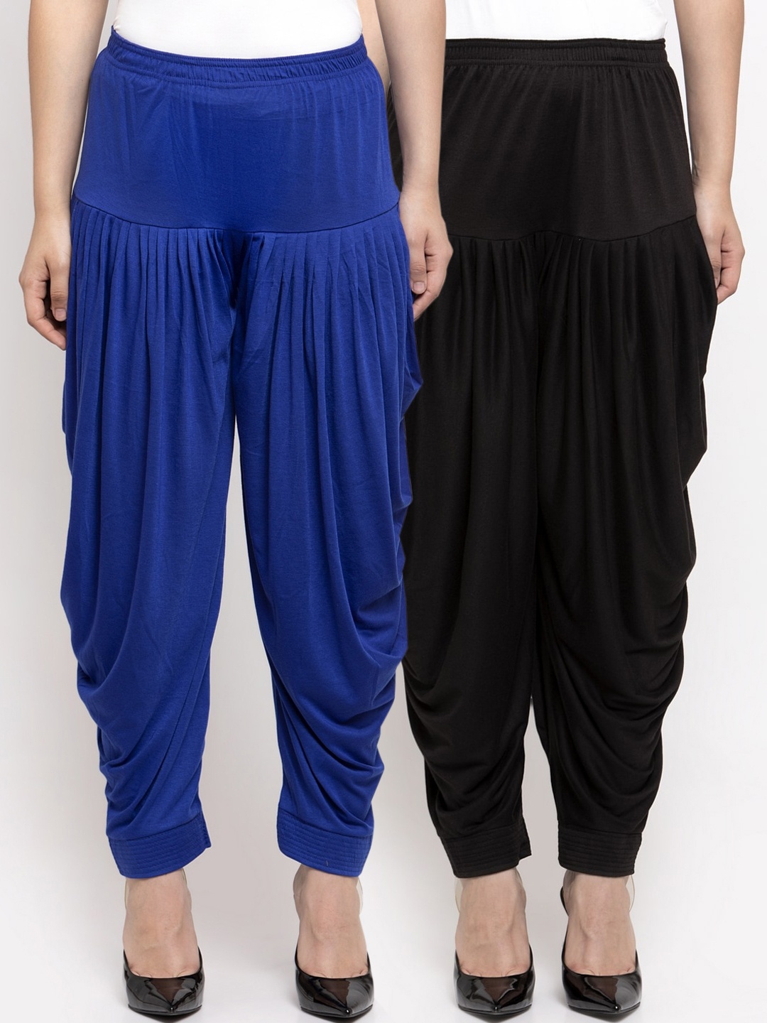 

GRACIT Women Pack Of 2 Solid Salwars, Black