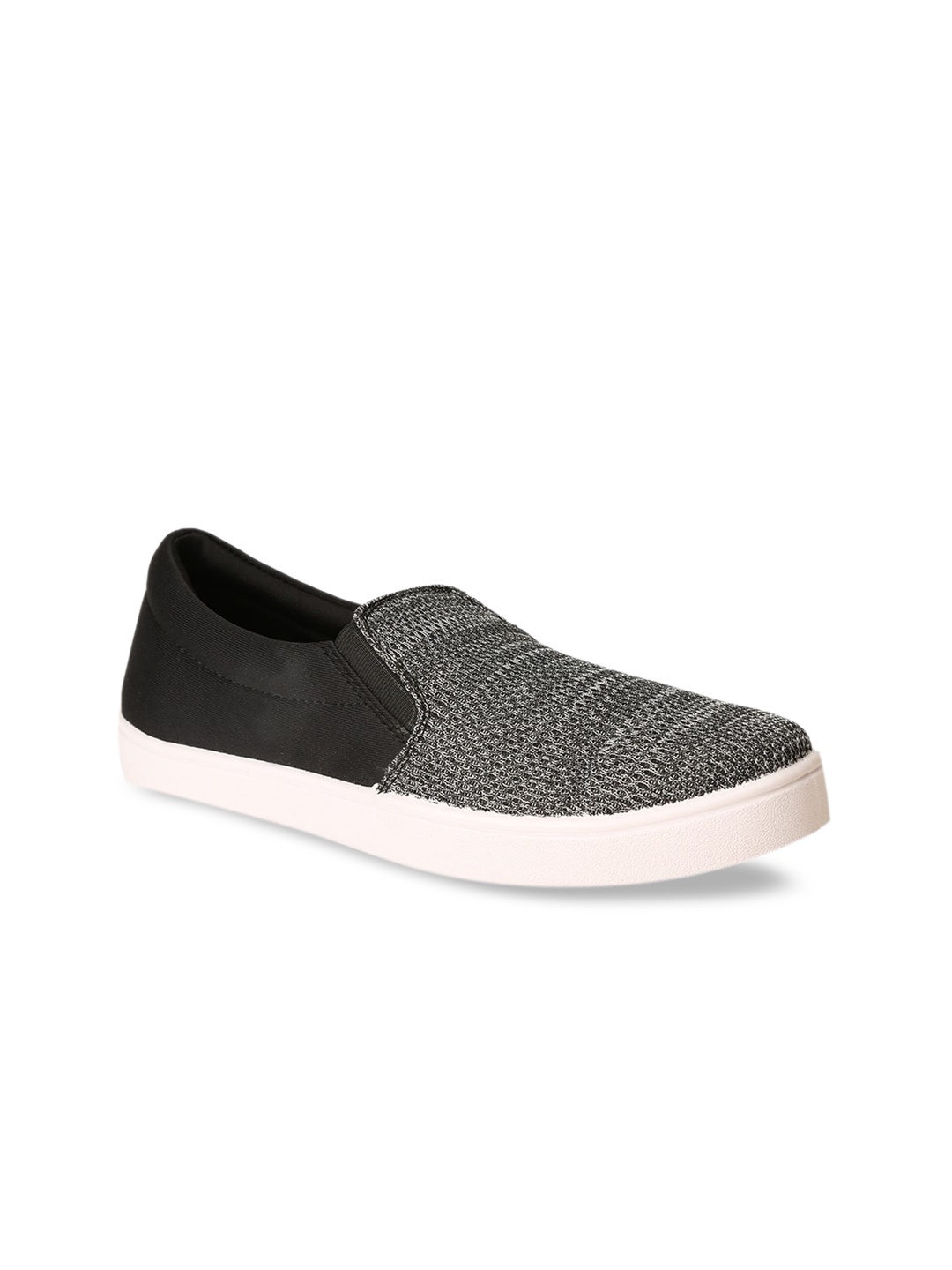 

Bata Boys Black Slip-On Sneakers