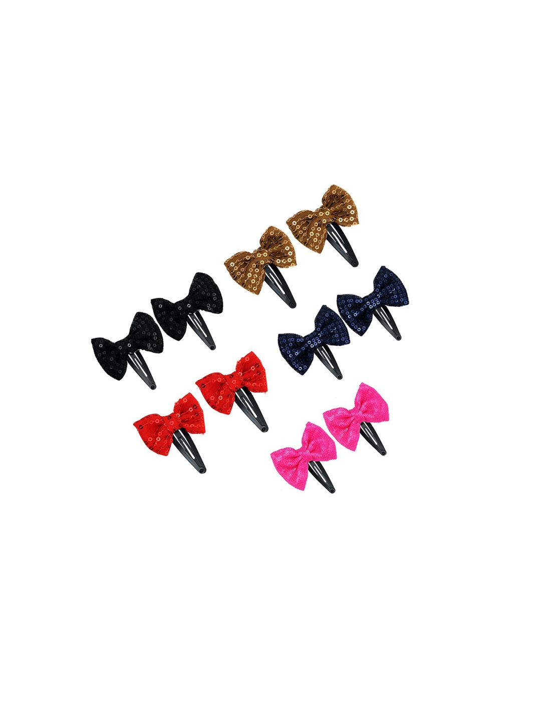 

FUNKRAFTS Girls Set of 10 Tic Tac Hair Clips, Red