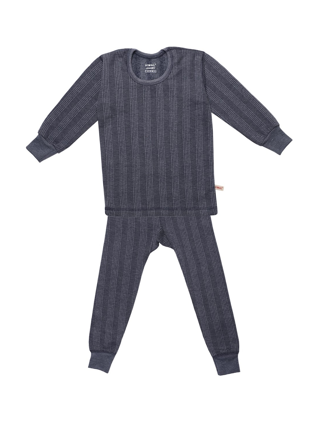 MACK JONNEY Kids Blue Striped Thermal Set