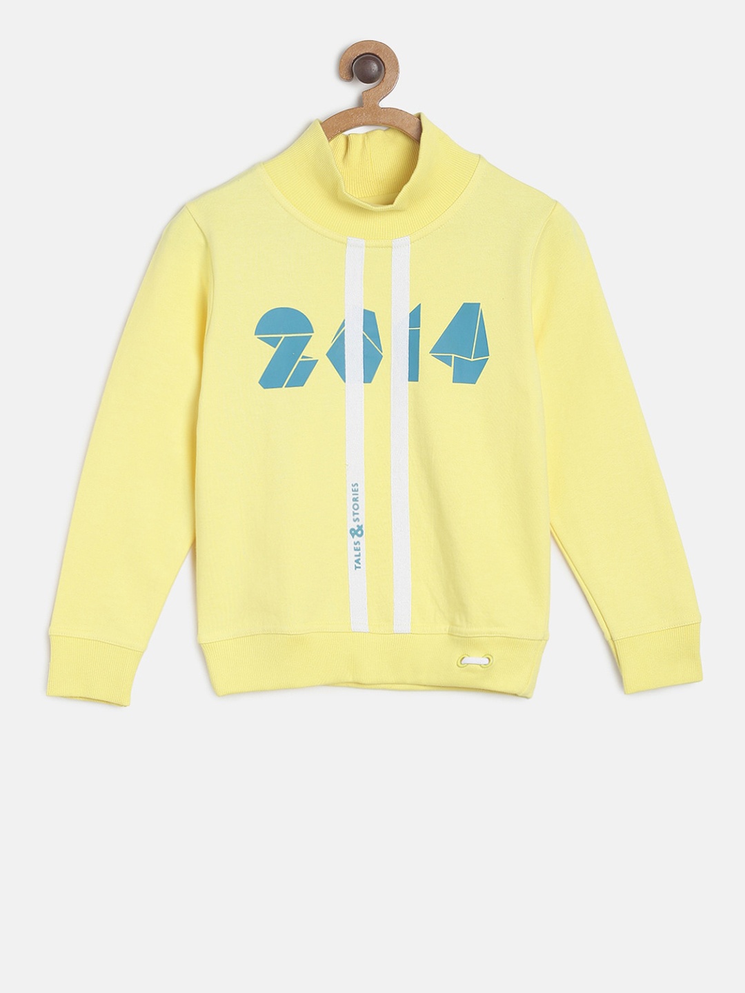

TALES & STORIES Boys Yellow Printed Sweatshirt