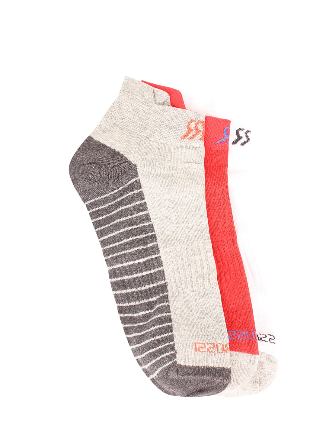 

ROMEO ROSSI Men Pack Of 3 Assorted Ankle-Length Socks