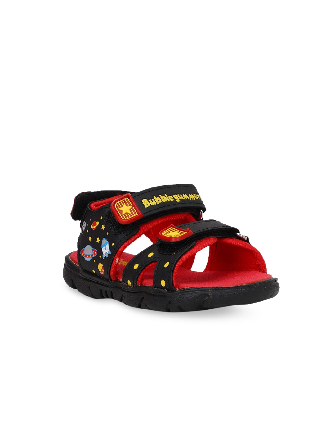 

Bubblegummers Boys Black & Red Sports Sandals