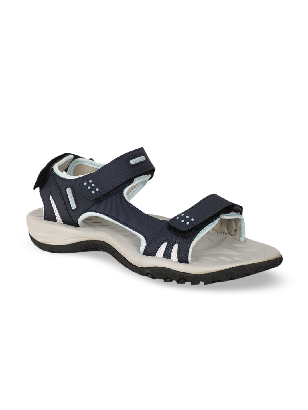 

Power Women Navy Blue & Grey Solid Sports Sandal
