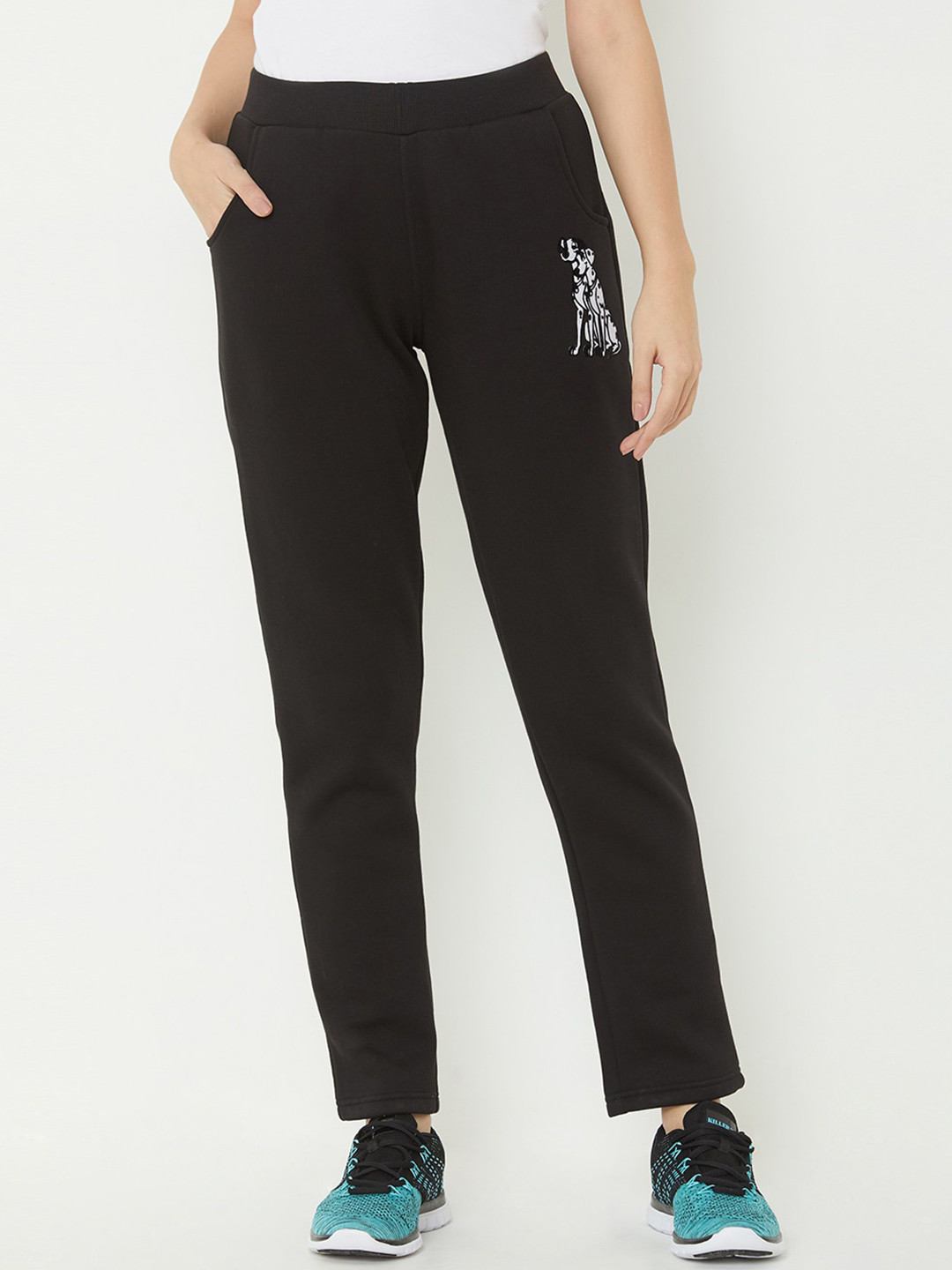 

Sweet Dreams Women Black Solid Track Pants