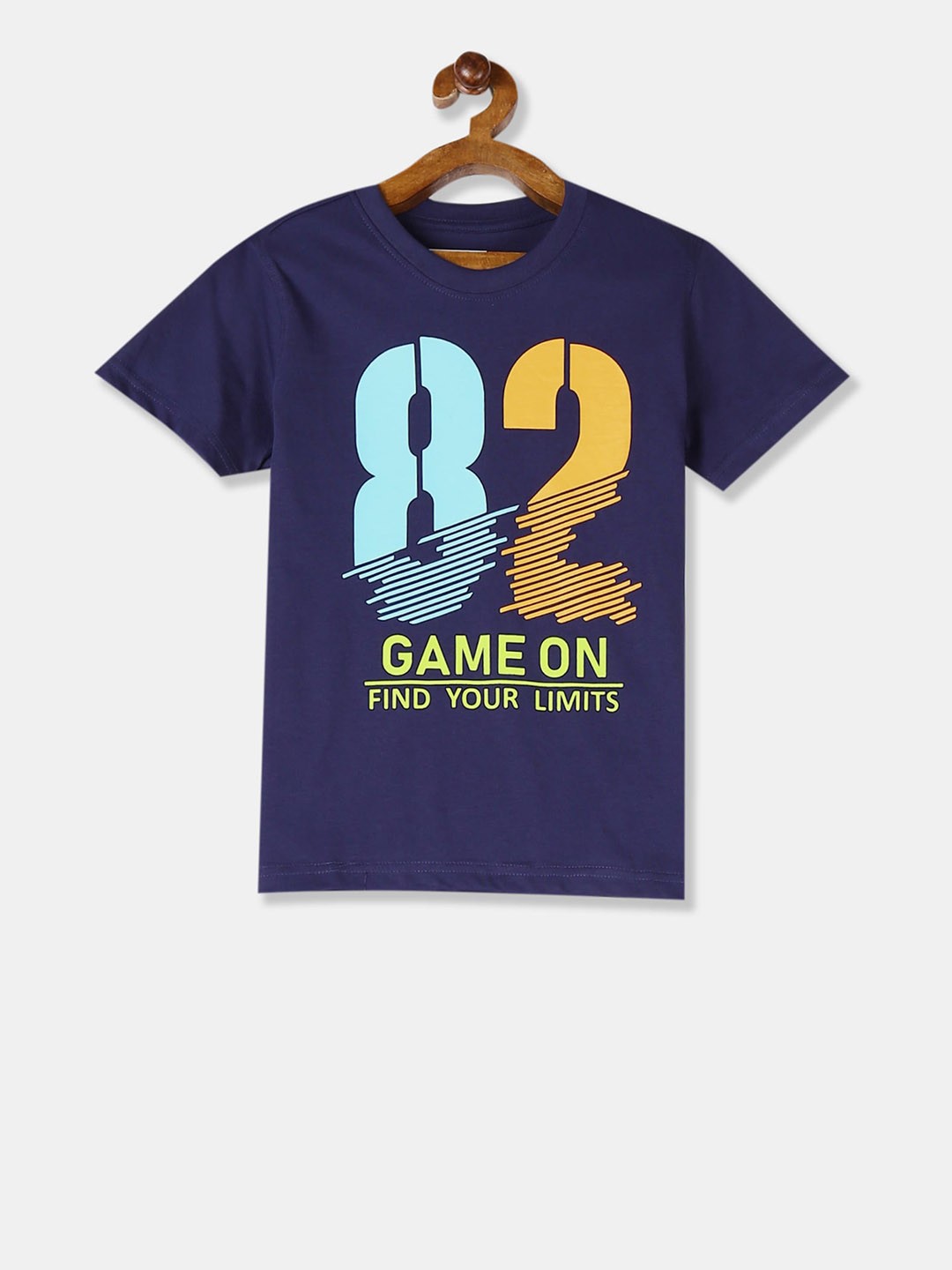 

Cherokee Boys Blue Printed Round Neck T-shirt
