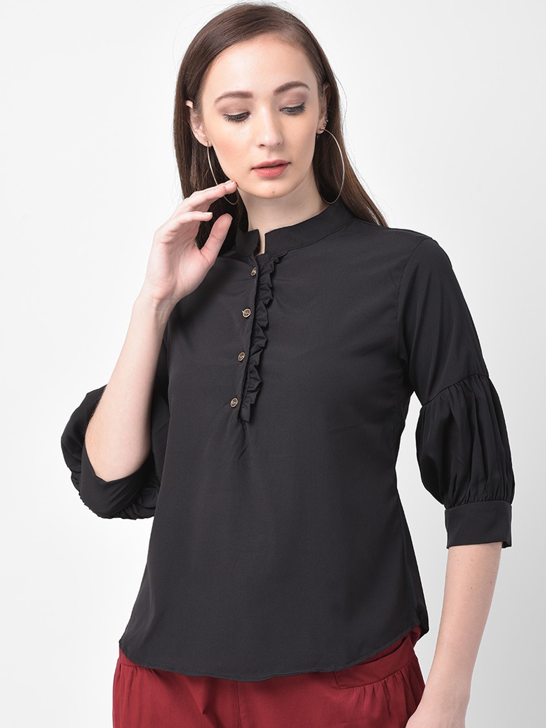 

GRACIT Women Black Solid Top