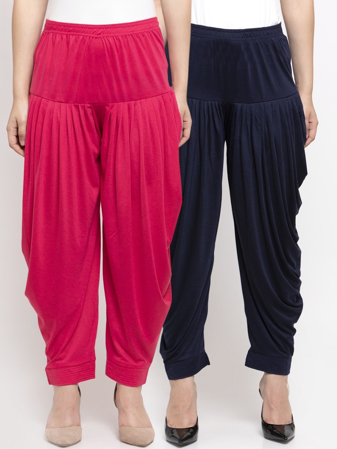 

GRACIT Women Pack Of 2 Solid Salwars, Pink