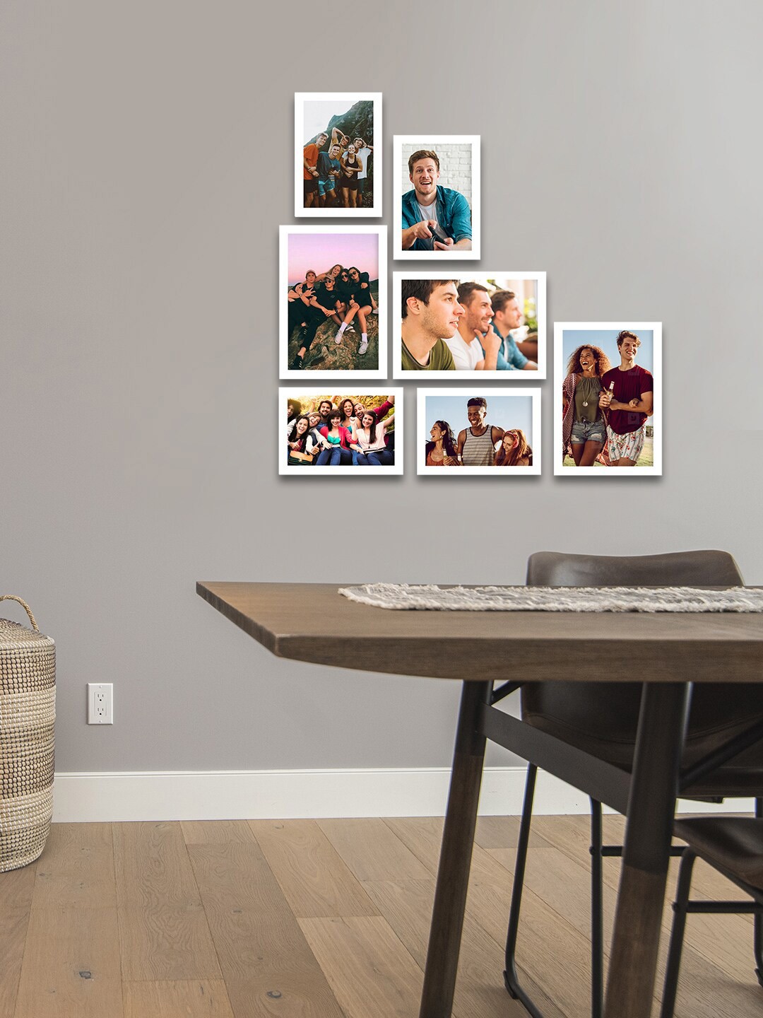 

eCraftIndia White Set of 7 Memory Wall Collage Photo Frame