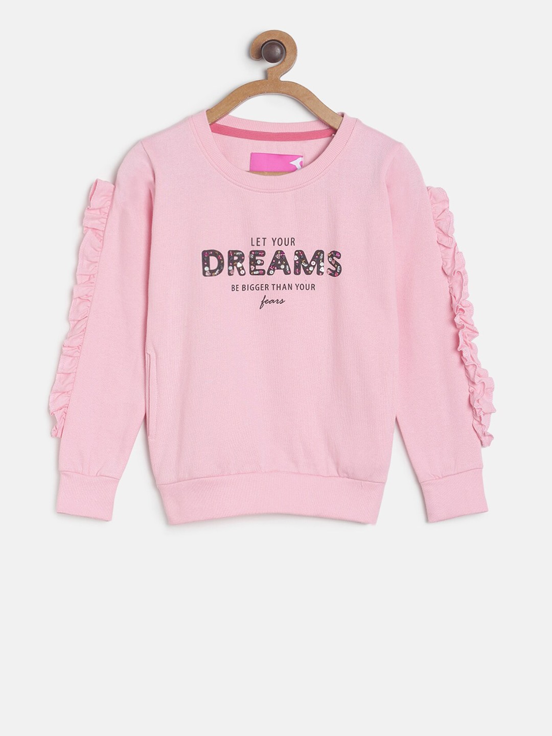 

TALES & STORIES Girls Pink Printed Sweatshirt
