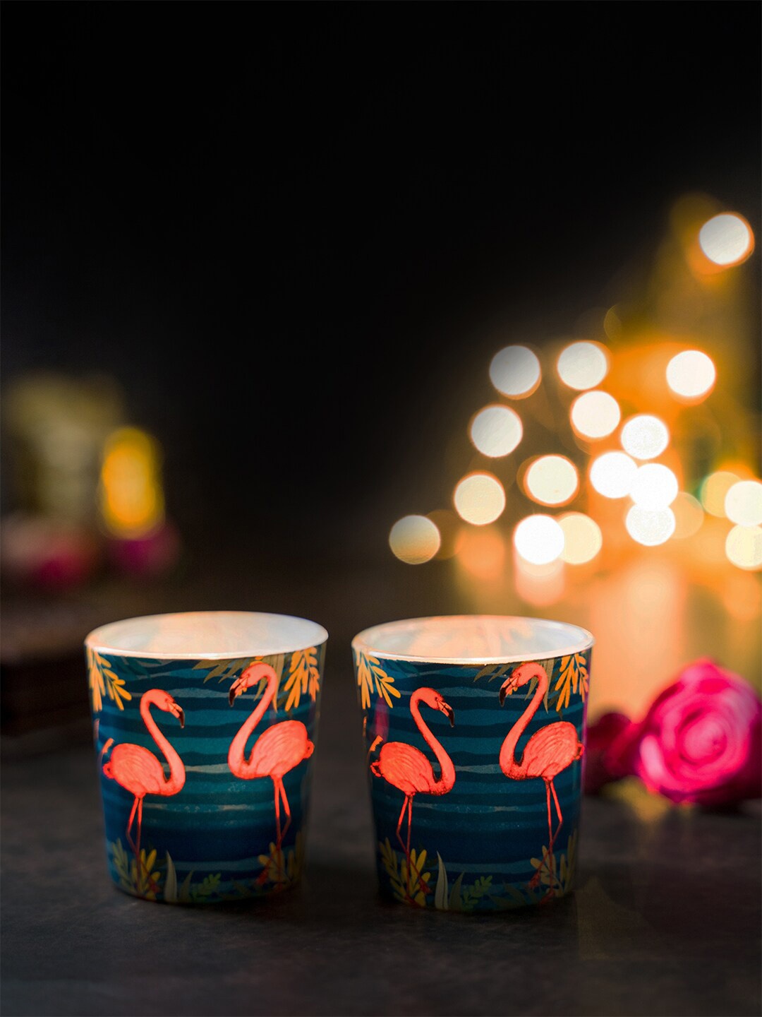 

Kolorobia Flamingos Votive Candle Holder, Assorted
