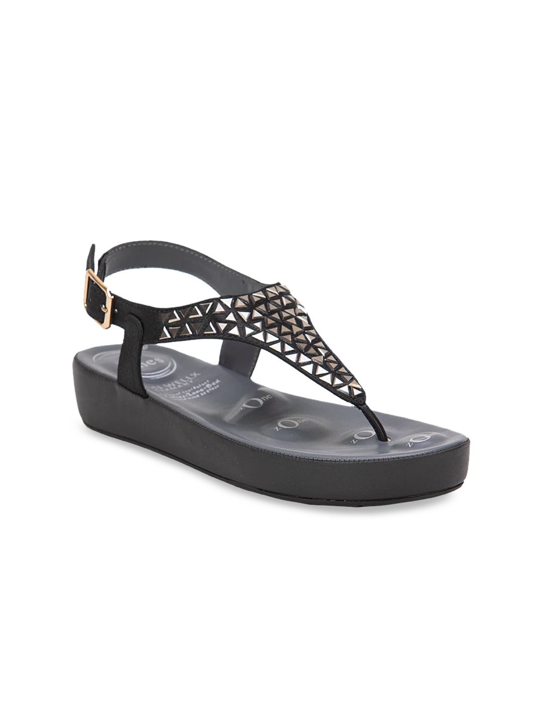 

VON WELLX GERMANY Women Black Embellished Platforms