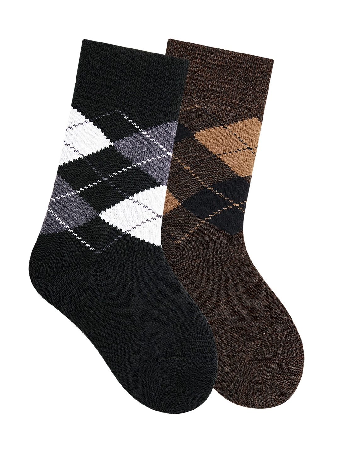 

Bonjour Kids Pack Of 2 Assorted Calf-Length Socks