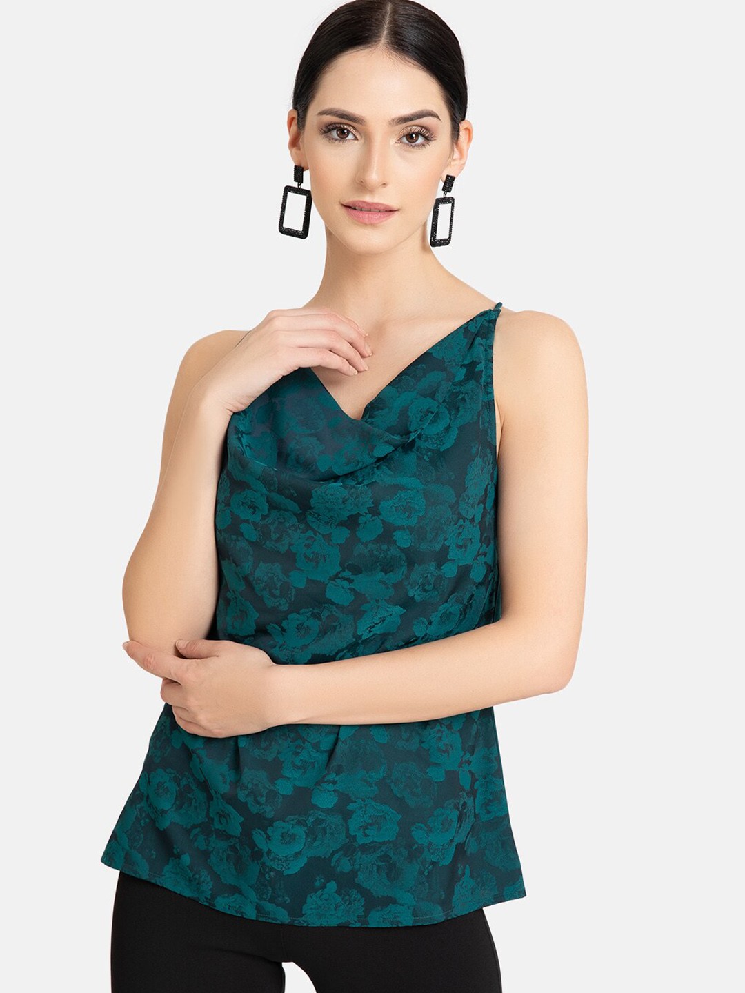 

Kazo Women Green Printed Top