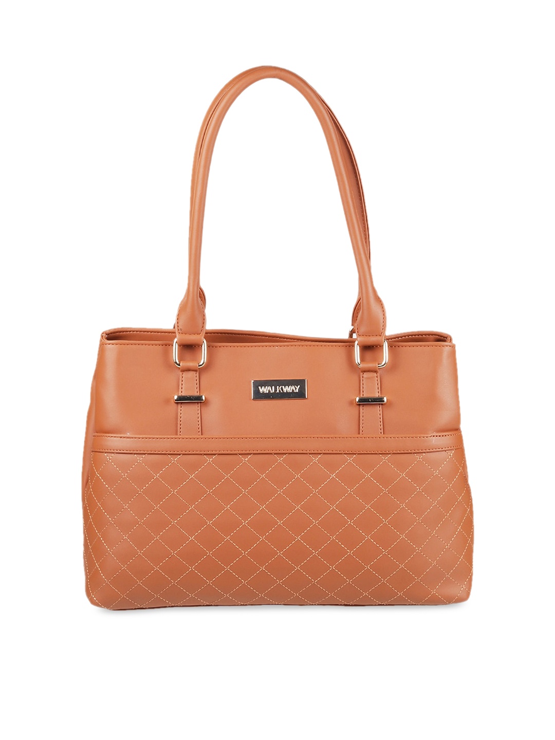

WALKWAY by Metro Brown Self Design Shoulder Bag