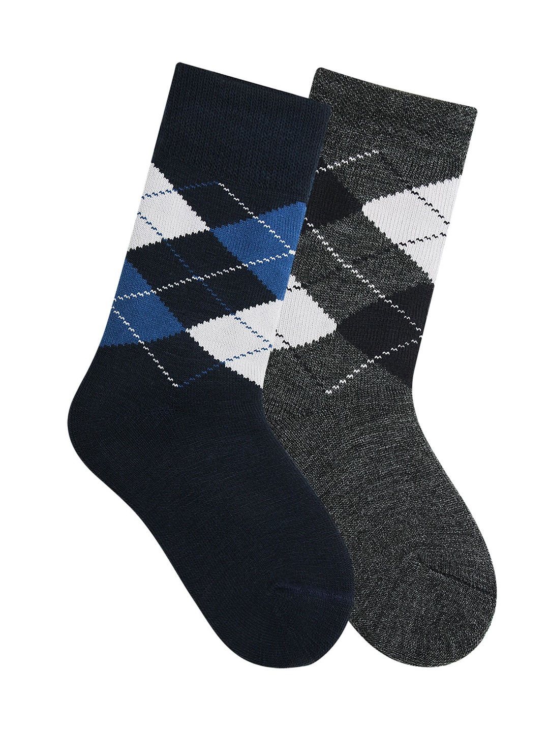 

Bonjour Kids Pack of 2 Assorted Woolen Calf-Length Socks