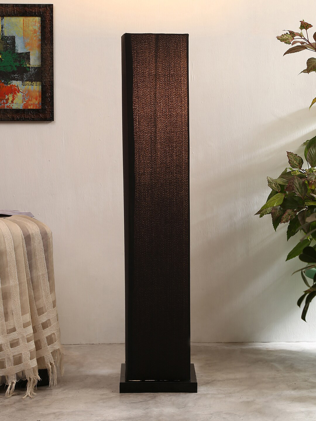 

Devansh Black Solid Contemporary Column Lamp