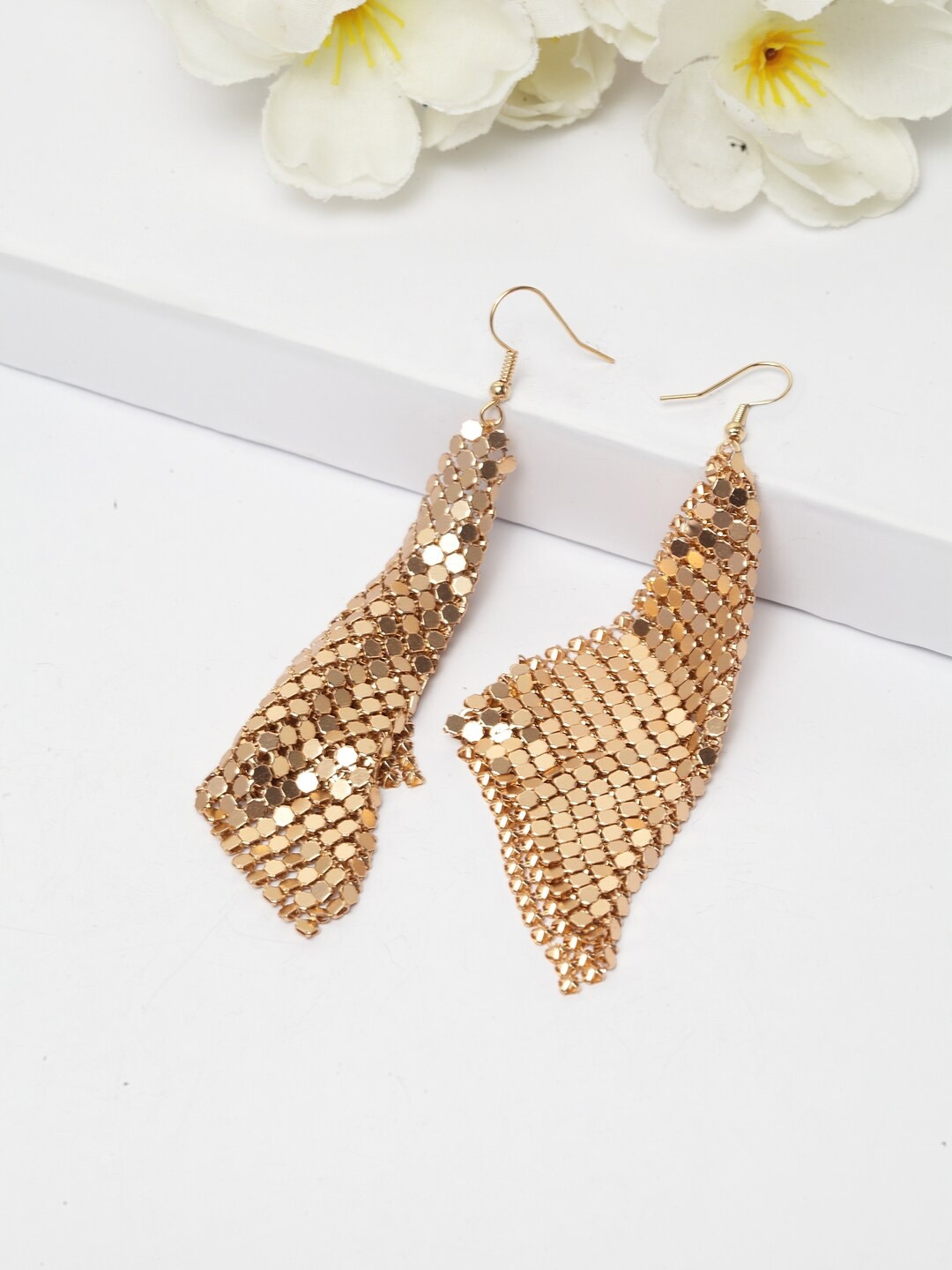 

AVANT-GARDE PARIS Gold-Plated Triangular Drop Earrings