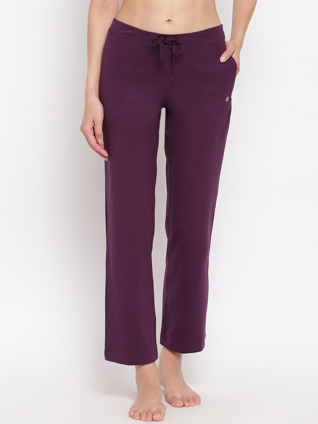 

Enamor Women Purple Slim Fit Pull on Lounge Pants, Burgundy