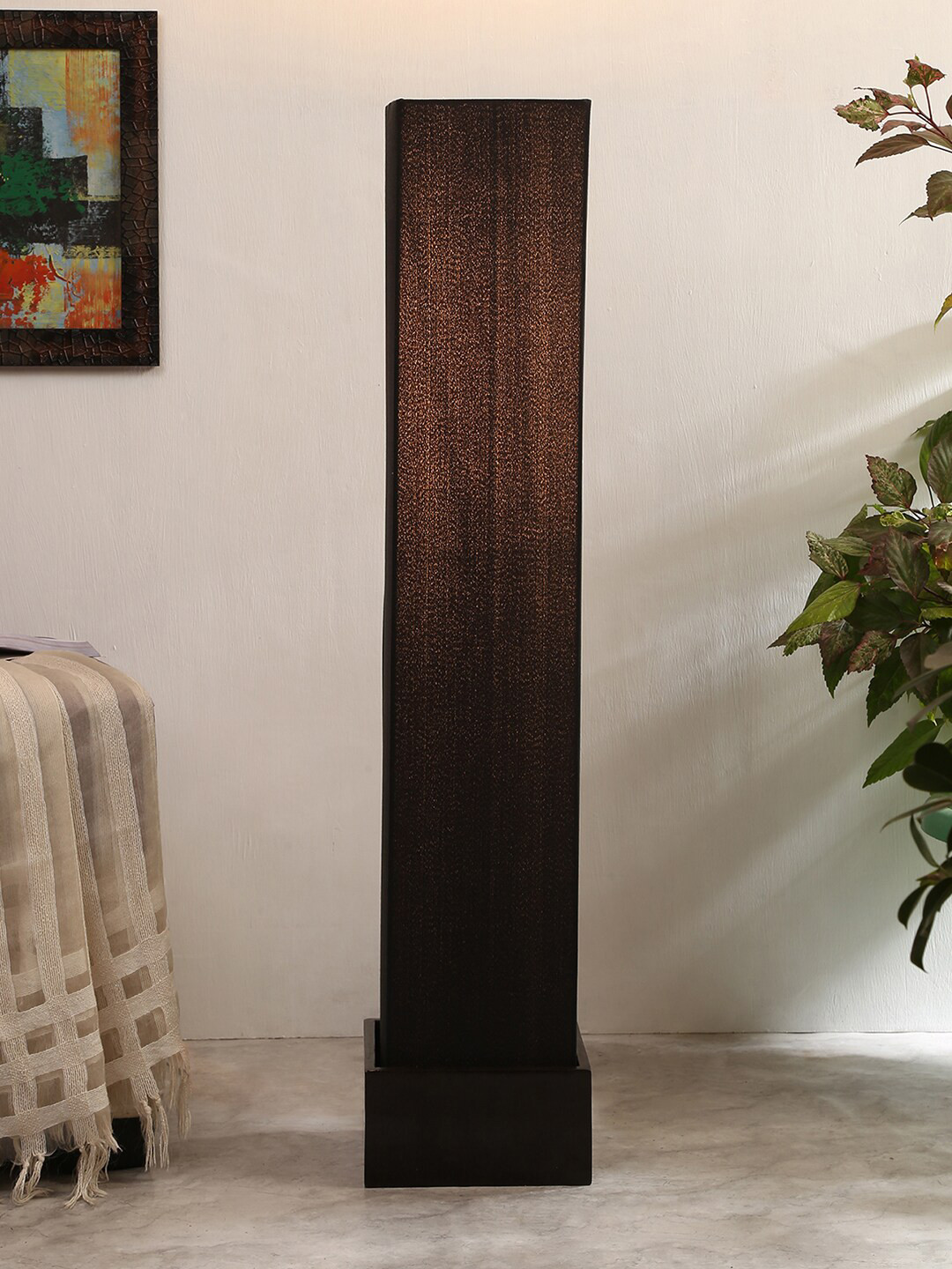 

Devansh Black Solid Wooden Column Lamp