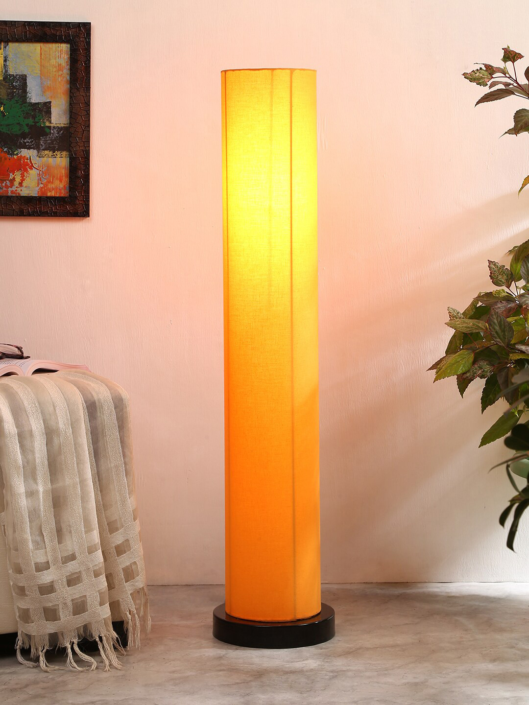 

Devansh Yellow Solid Contemporary Column Lamp