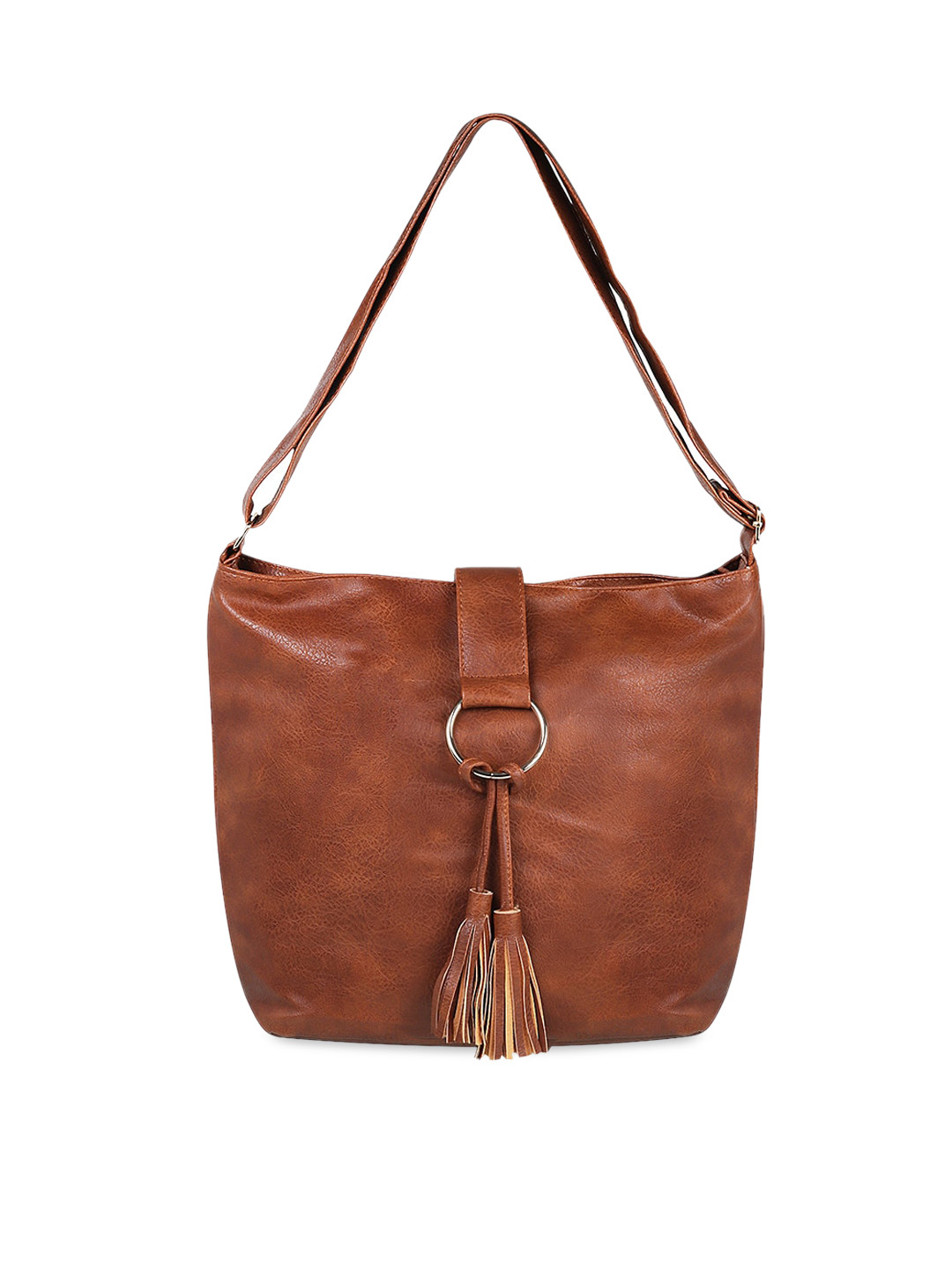 

WALKWAY by Metro Brown Solid Shoulder Bag