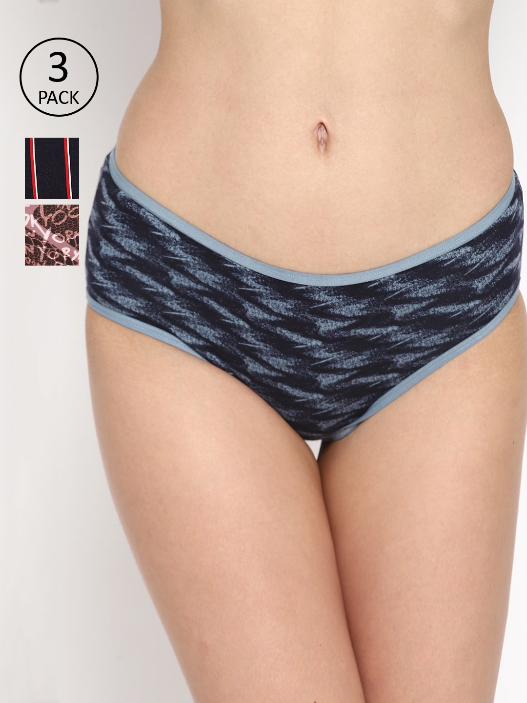 

Skidlers Women Pack Of 3 Assorted Hipster Briefs SKD-BRIEF