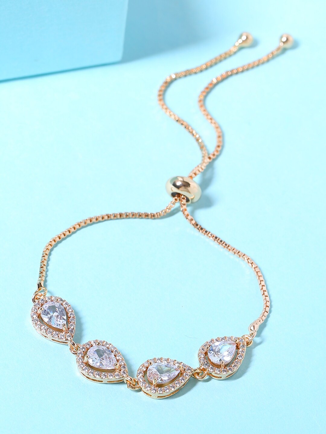 

Shoshaa Rose Gold-Plated Handcrafted Link Bracelet