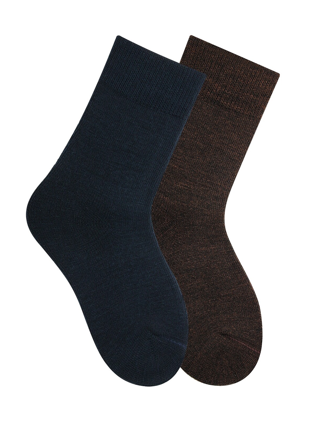 

Bonjour Kids Pack Of 2 Assorted Woolen Calf-Length Socks