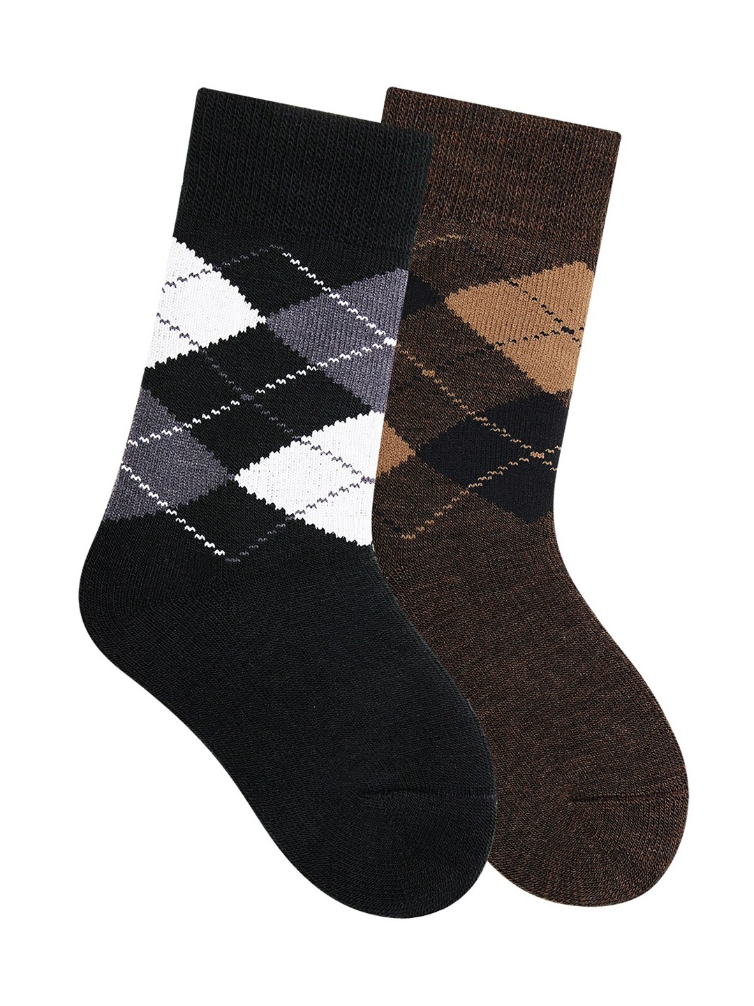 

Bonjour Kids Pack of 2 Assorted Woolen Calf-Length Socks