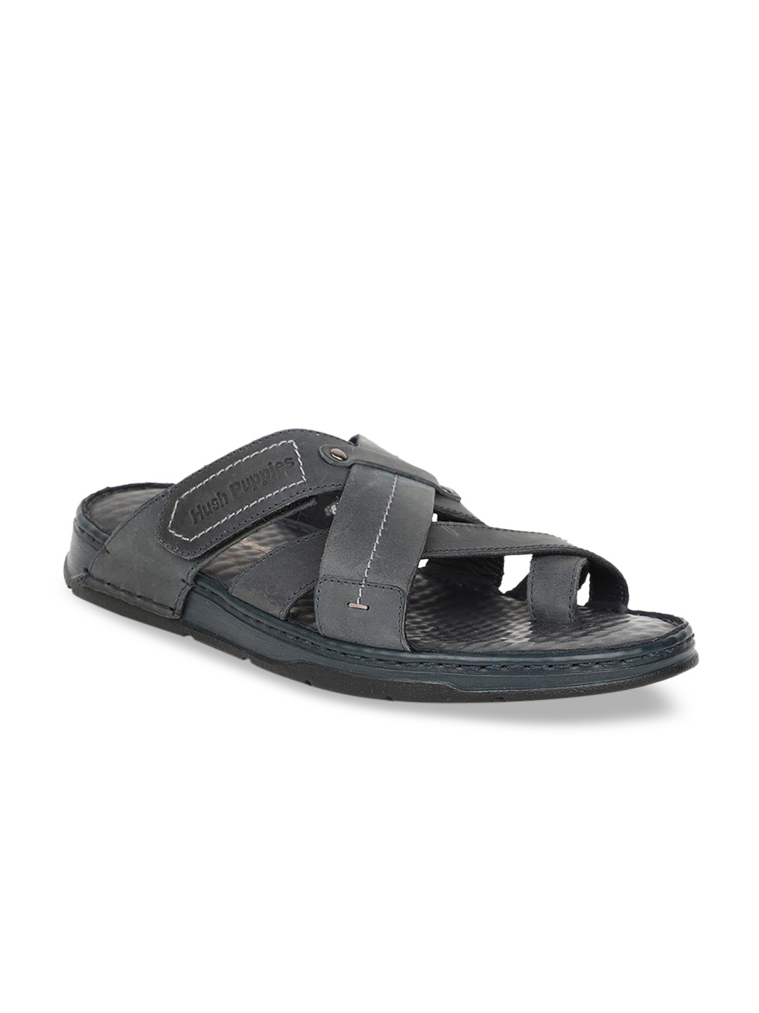 Hush Puppies Men Blue Leather Comfort Sandals